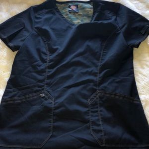 Black scrub top